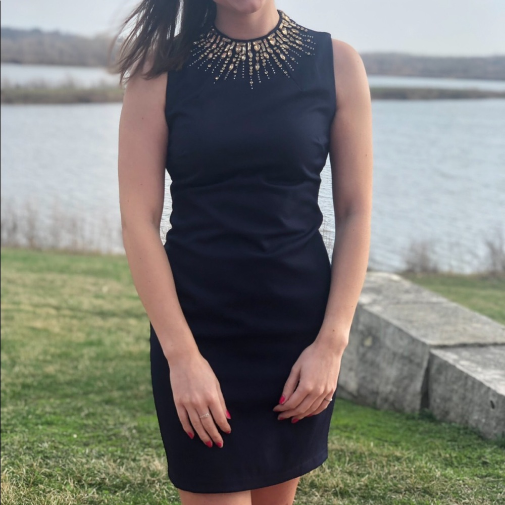 Navy blue dress